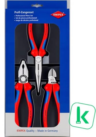 KNIPEX (00 20 11) TangenSet Montage-Set  3-Delig  (Set 3-delig)