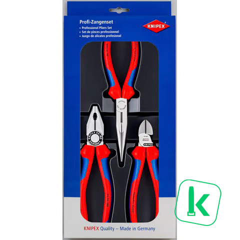 KNIPEX TangenSet Montage-Set 3-Delig (Set 3-delig