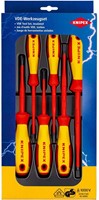 KNIPEX (00 20 12 V02) Schroevendraaierset Sleuf / Kruiskop 6-delig VDE -2
