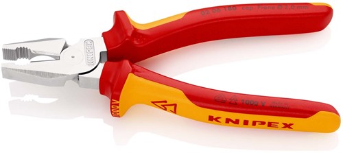 KNIPEX (02 06 180) Kracht Combinatietang Grijptang / Zijsnijtang 180 mm -2
