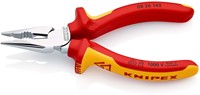 KNIPEX (08 26 145) Spitse Combi Tang Grijptang / Zijsnijtang VDE 145 mm -3