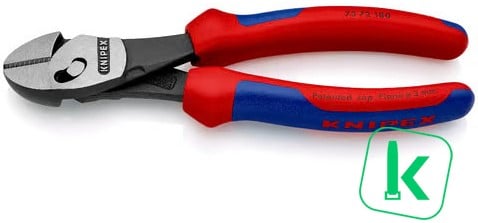 KNIPEX (73 72 180) Kracht Zijsnijtang / Kniptang Twinforce 180 mm