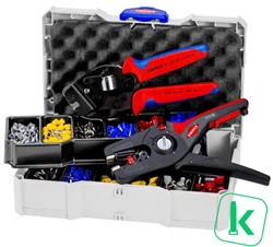 KNIPEX (97 90 15) Krimp Assortimentsdoos Voor Adereindhulzen Incl, Krimptangen (Box 13-delig)