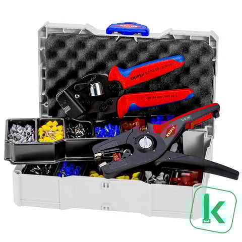 KNIPEX Krimp Assortimentsdoos Voor Adereindhulzen Incl, Krimptangen (Box 13-delig