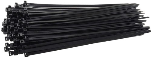Tyraps, kabelbinders 300 x 3,6 mm Zwart UV bestendig (Zak 100 stuks)-2