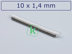Krimpbare glasvezel lasbeschermer met lijm 10 x 1,4 mm transparant (Zak 100 stuks)