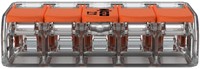 WAGO (221-615) Lasklem / verbindingsklem 5-voudig Max. 6mm2 met hendels, Transparant (Doos 15 stuks)-2