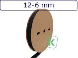 Krimpkous Gevlochten / Beschermkous 12-6 mm Krimpverhouding 2:1  Zwart UV bestendig (Rol 100 meter)