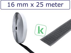 Kabelbinder - Klittenband - Klittenband Rollen, Geel, Rood, Blauw, Zwart, Dubbelzijdig en hersluitbaar, Breedte: 1,6 cm, Lengte: 1 meter per rol