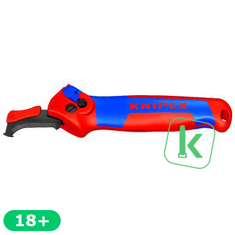 KNIPEX Ontmantelingsmes / Kabelmes Met glijschoen en ratelfunctie