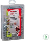Fischer (518526) Box Universeelplug UX + schroeven + haken (Set 118-delig)