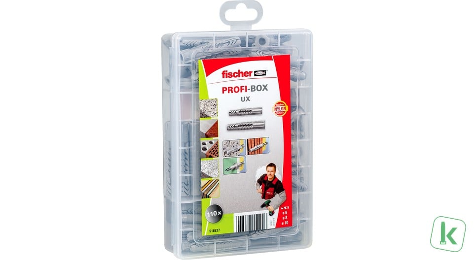 Fischer (518527) Profi-Box Universeelplug UX / UX-R (Set 110-delig)