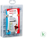 Fischer (518528) Profi-Box GK gisplaatpluggen met schroeven en haken (Set 101-delig)