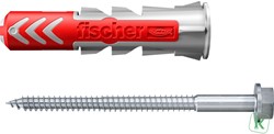 Fischer (535461) DuoPower 10x50 met zeskantschroef (Doos 25 stuks)
