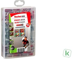 Fischer (538622) Profi-Box DuoPower pluggen met schroeven (Set 160 stuks)