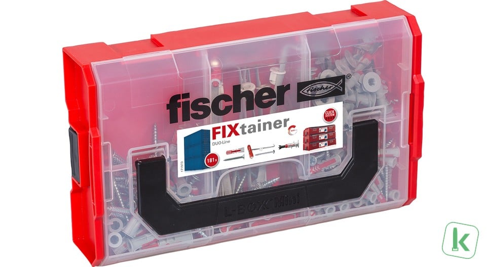 Fischer (548864) FixTainer DuoLine pluggen met schroeven (Set 181 stuks)