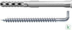 Fischer (563088) constructieplug SXR 8 x 60 WH winkelhaak (Blister 2 stuks)