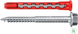 Fischer (577390) plug HybridPower 10 x 90 FUS met zeskantschroef (Doos 10 stuks)