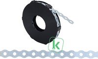 PRO-TIE® geperforeerde montageband verzinkt staal gegolfd 12 x 0,7 mm (Rol 10 meter)