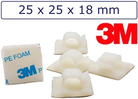 25 stuks lichtsnoerhaken, zelfklevende waterdichte kabelclips voor