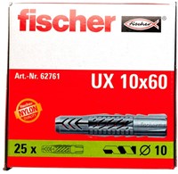 Fischer (62761) Universeelplug UX 10 x 60 (Doos 25 stuks)-2