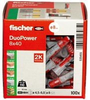 Fischer (535455) DuoPower 8x40 (Doos 100 stuks)-2