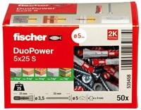 Fischer (535458) DuoPower 5x25 met schroef (Doos 50 stuks)-2