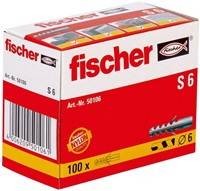 Fischer (50106) S 6 Plug 6 x 30 (Doos 100 stuks)-3