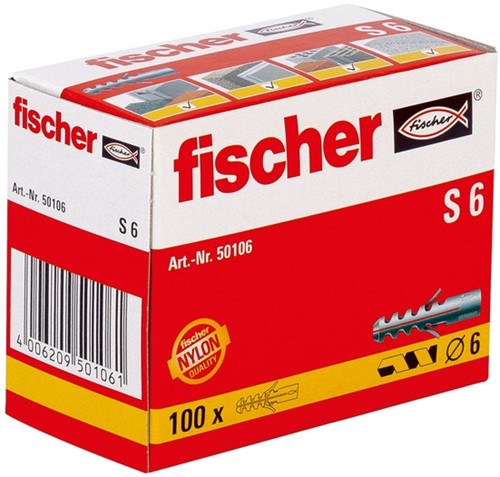Fischer (50106) S 6 Plug 6 x 30 (Doos 100 stuks)-3