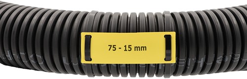 Kabelmarkering Printbaar -identificatie tags / PUR Tags 75 x 15mm Geel (Rol 1.000 stuks)-3
