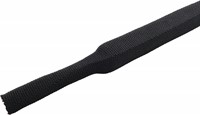 Krimpkous Gevlochten / Beschermkous 6-3 mm Krimpverhouding 2:1  Zwart UV bestendig (Rol 100 meter)-3