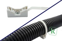Tyraps, kabelbinders met Schroefzadel/Bevestigingsvoet 180 x 7,8 mm Grijs (Zak 100 stuks)-3