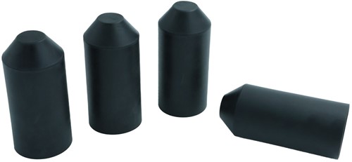 Krimpkous Eindkap Einddop met Lijm 40-18 mm Zwart UV bestendig -2
