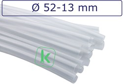 Krimpkous met Lijm 52-13 mm Transparant Dunwandig krimpverhouding 4:1 (Stuk 1 meter)
