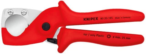 KNIPEX (90 20 185) PlastiCut Buiskniptang / Buisschaar / Pijpsnijder Voor Slang en Buizen tot 25 mm-2