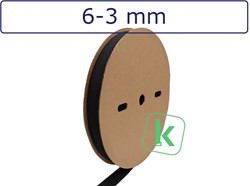 Krimpkous Gevlochten / Beschermkous 6-3 mm Krimpverhouding 2:1  Zwart UV bestendig (Rol 100 meter)
