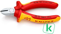 KNIPEX (70 06 125) Zijsnijtang / Kniptang Comfort Verchroomd 125 mm VDE 