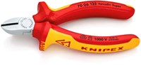 KNIPEX (70 06 125) Zijsnijtang / Kniptang Comfort Verchroomd 125 mm VDE -2