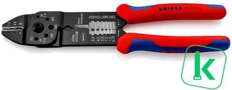 KNIPEX (97 21 215) Krimptang / Kabelschoentang Voor Kabelschoenen en Verbinders 0,5 - 6,0 mm2