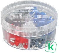 KNIPEX (97 99 908) Assortimentsbox / Doos  Twin - Adereindhulzen 0,75 - 2,5 mm2 Geïsoleerd (Box 200 stuks)