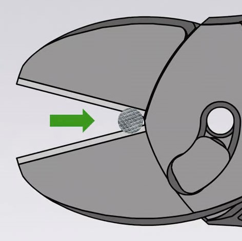 Kracht-Zijsnijtang Twinforce 180 mm