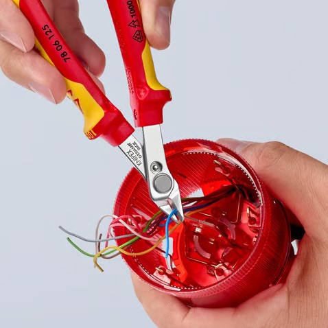 KNIPEX Mini Zijsnijtang 125 mm VDE | Kabelbinders.nl