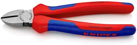 KNIPEX (70 02 180) Zijsnijtang / Kniptang Comfort Gepolijst 180mm -2