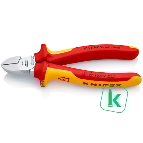 KNIPEX Zijsnijtang / Kniptang Comfort Verchroomd 180 mm VDE