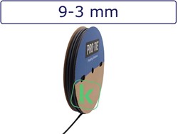 Krimpkous met Lijm 9-3 mm Zwart UV Dunwandig krimpverhouding 3:1 (Rol 50 meter)