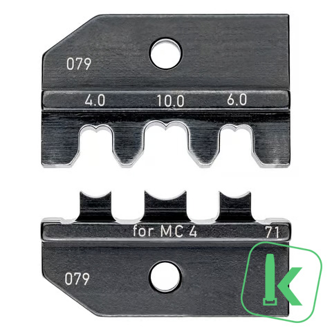 KNIPEX Krimpprofiel voor Solar Connectors MC-4, 4-10mm2 Set