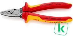 KNIPEX (97 78 180) Krimptang / Adereindhulstang Voor Adereindhulzen  0,25 - 16,0 mm2 VDE 