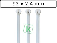 Thomas & Betts - TY23M – Ty-Rap® 92 x 2,4 mm Wit Naturel (Zak 1.000 stuks)