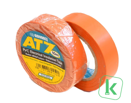 PVC tape - 15 mm breed Oranje (Rol 10 meter)