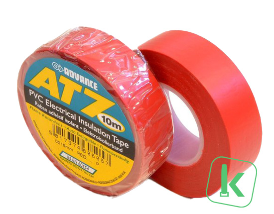 PVC tape - 15 mm breed Rood (Rol 10 meter)